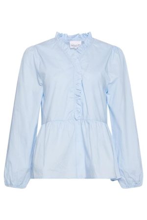 Noella - Matti Blouse Poplin - Light Blue