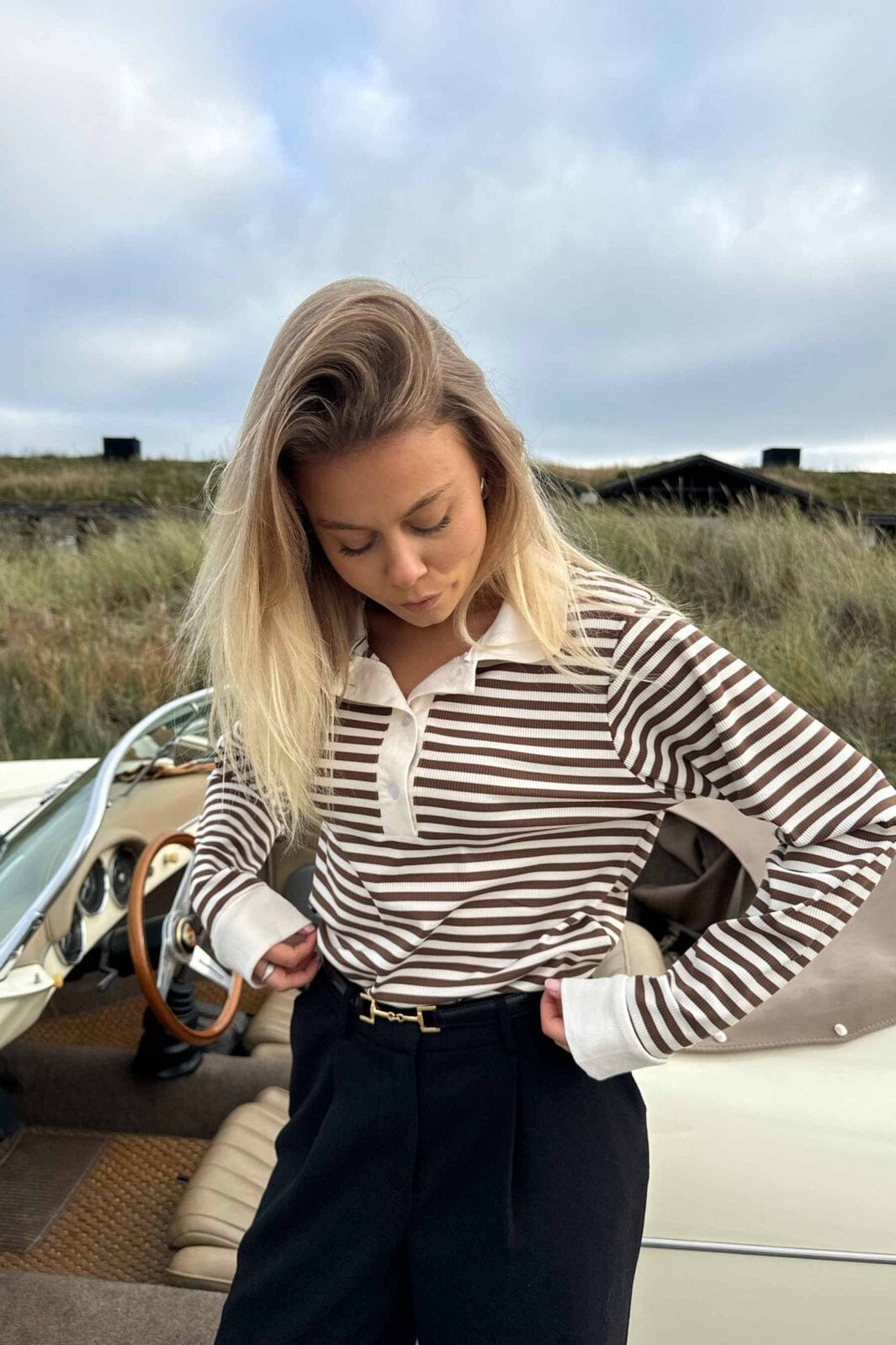 BYIC - Carlyic Polo - browns Brown Stripes