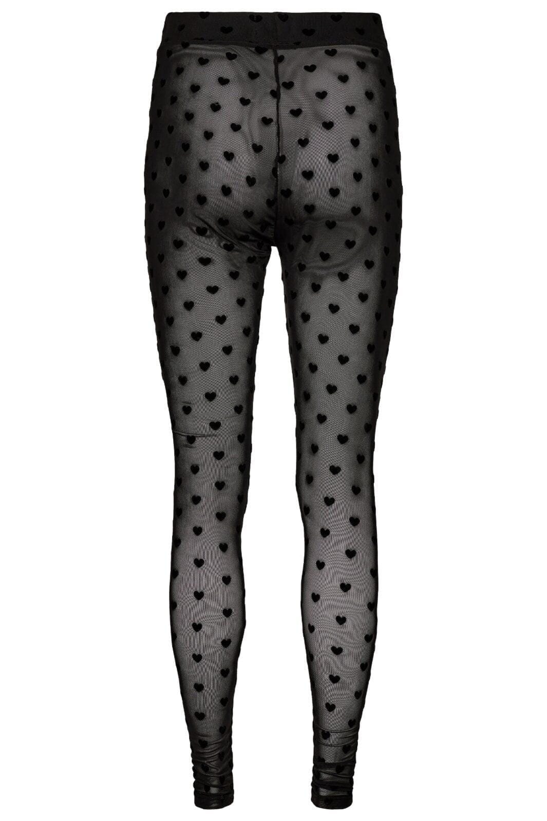 Liberte - Mesh-Legging - Black Flock Heart