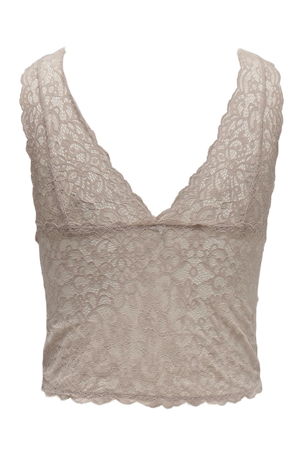 only-onljolie-long-lace-bra-4416164-mushroom_1.jpg Only - Onljolie Long Lace Bra - 4416164 Mushroom