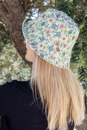 Forudbestilling - Black Colour - Bcfreja Bucket Hat 8007 - Flower Jacquard