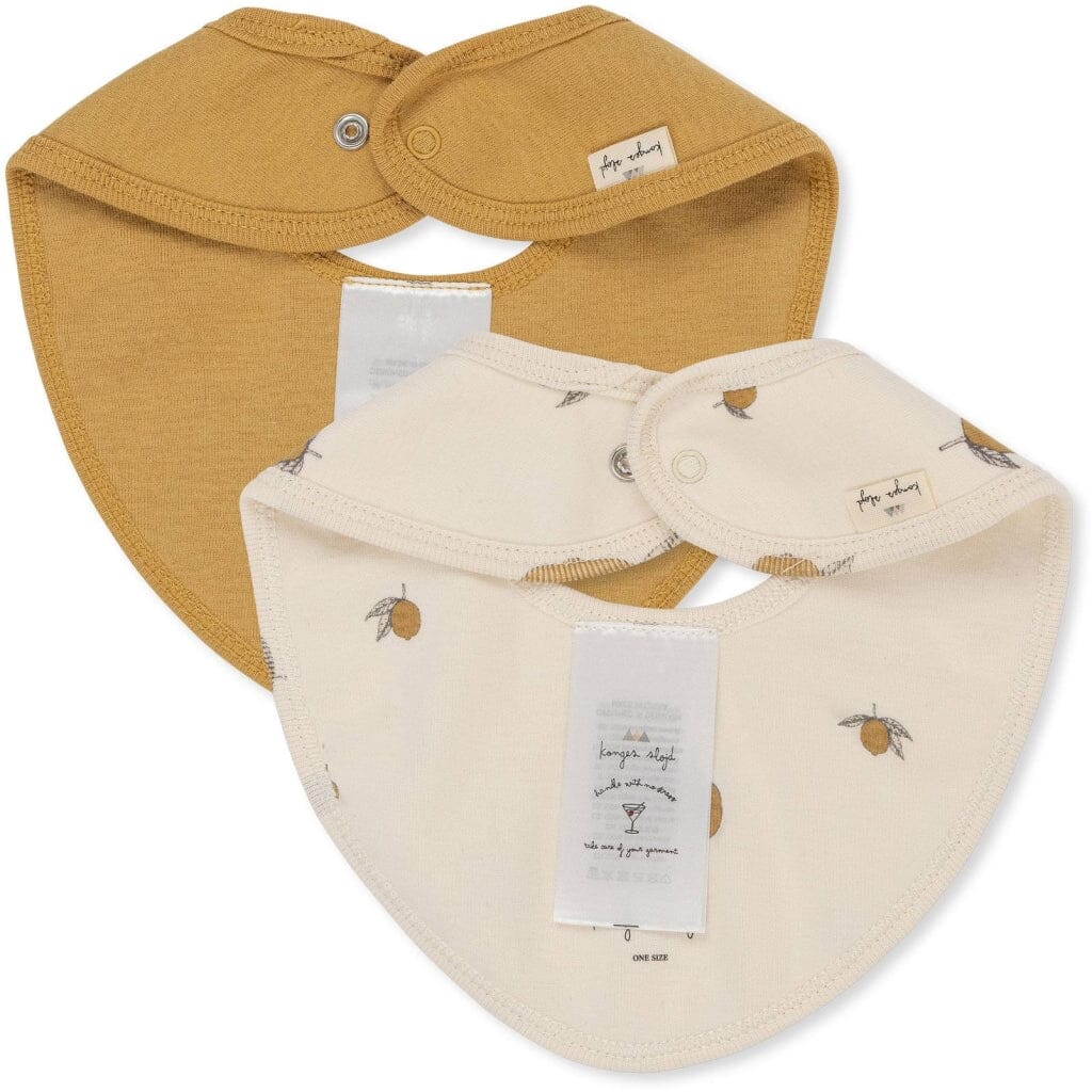 Konges Sløjd - 2 Pack Bibs - Lemon Online
