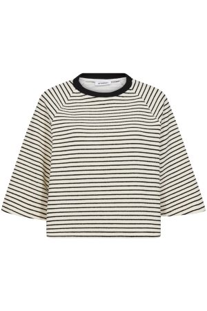 Co´Couture - Erincc Stripe Tee 33130 - 40096 - Whiteblack