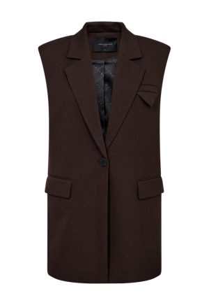 Copenhagen Muse - Cmtailor-Waistcoat 204903 - Coffee Bean Melange på udsalg