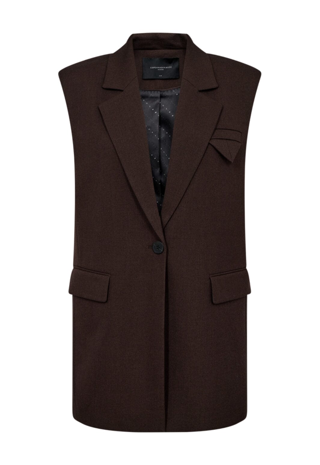 Copenhagen Muse - Cmtailor-Waistcoat 204903 - Coffee Bean Melange på udsalg