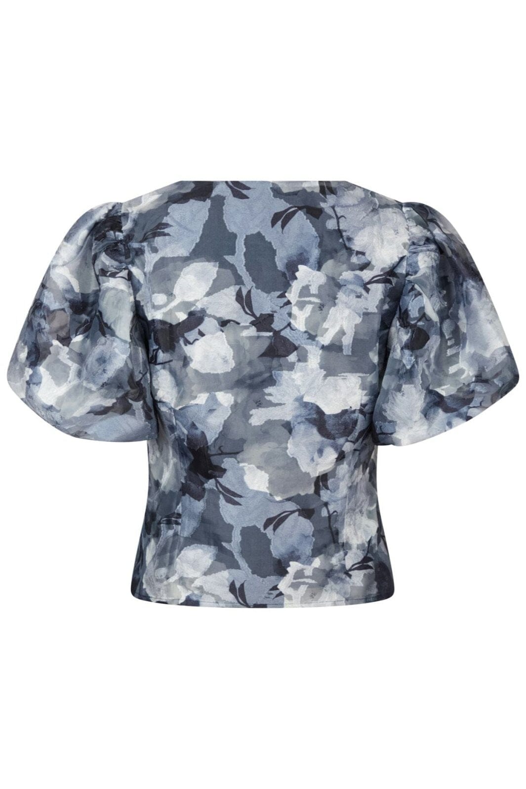 Neo Noir - Camia Brocade Floral Blouse - Floral Grey
