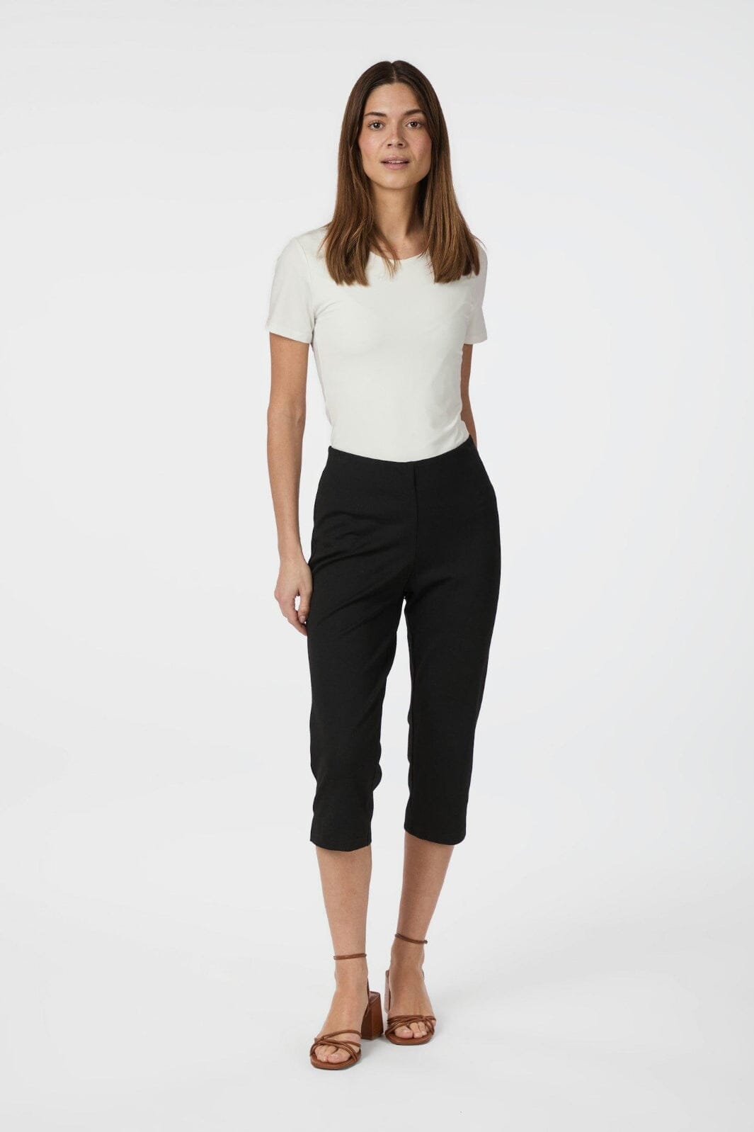 Neo Noir - Jenings Capri Pants 163983 - 100 - Black Online salg