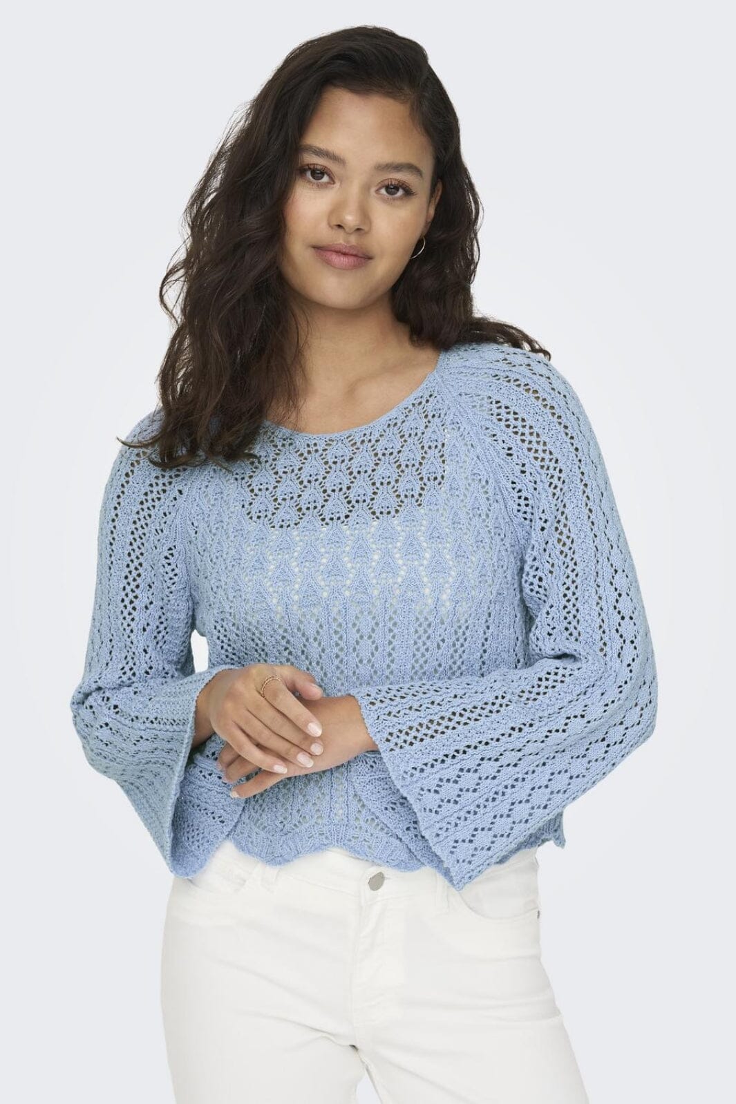 only-onlnola-life-3-4-pullover-knt-4067099-light-blue_1.jpg Only - Onlnola Life 3/4 Pullover Knt - 4067099 Light Blue