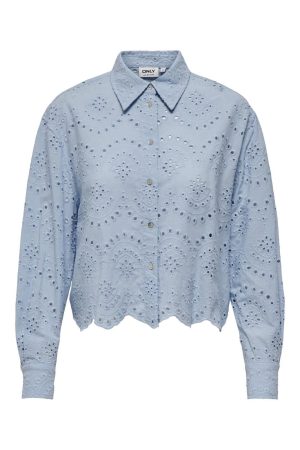 Only - Onlvalais L/S Shirt - 4488518 Cashmere Blue Mode