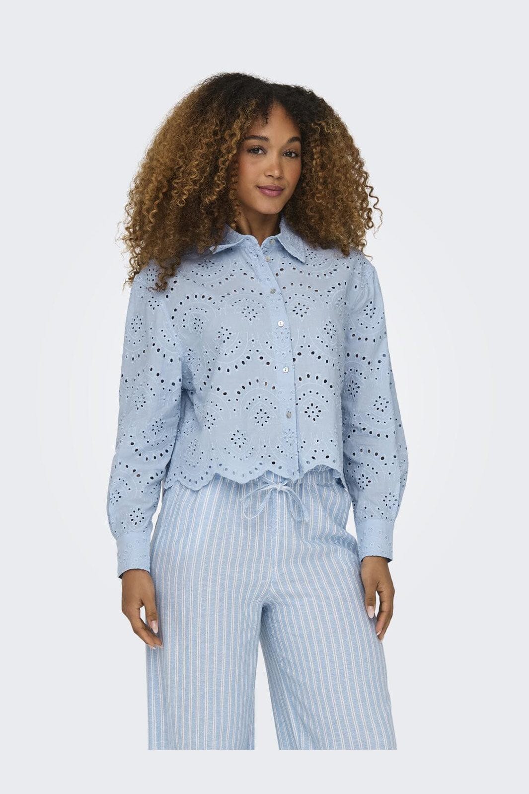 Only - Onlvalais L/S Shirt - 4488518 Cashmere Blue Mode