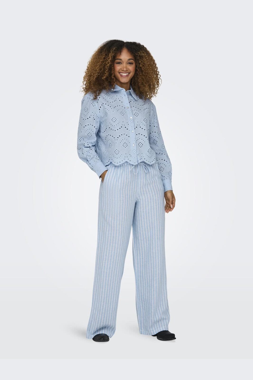 Only - Onlvalais L/S Shirt - 4488518 Cashmere Blue Mode