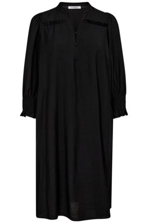 Forudbestilling - Co´couture - Heracc Frill Crop Ss Dress 36220 - 96 Black