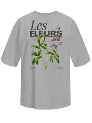 Jjxx - Jxmillow Loose Ss Tee - 4810440 Ultimate Grey Les Fleurs Mode