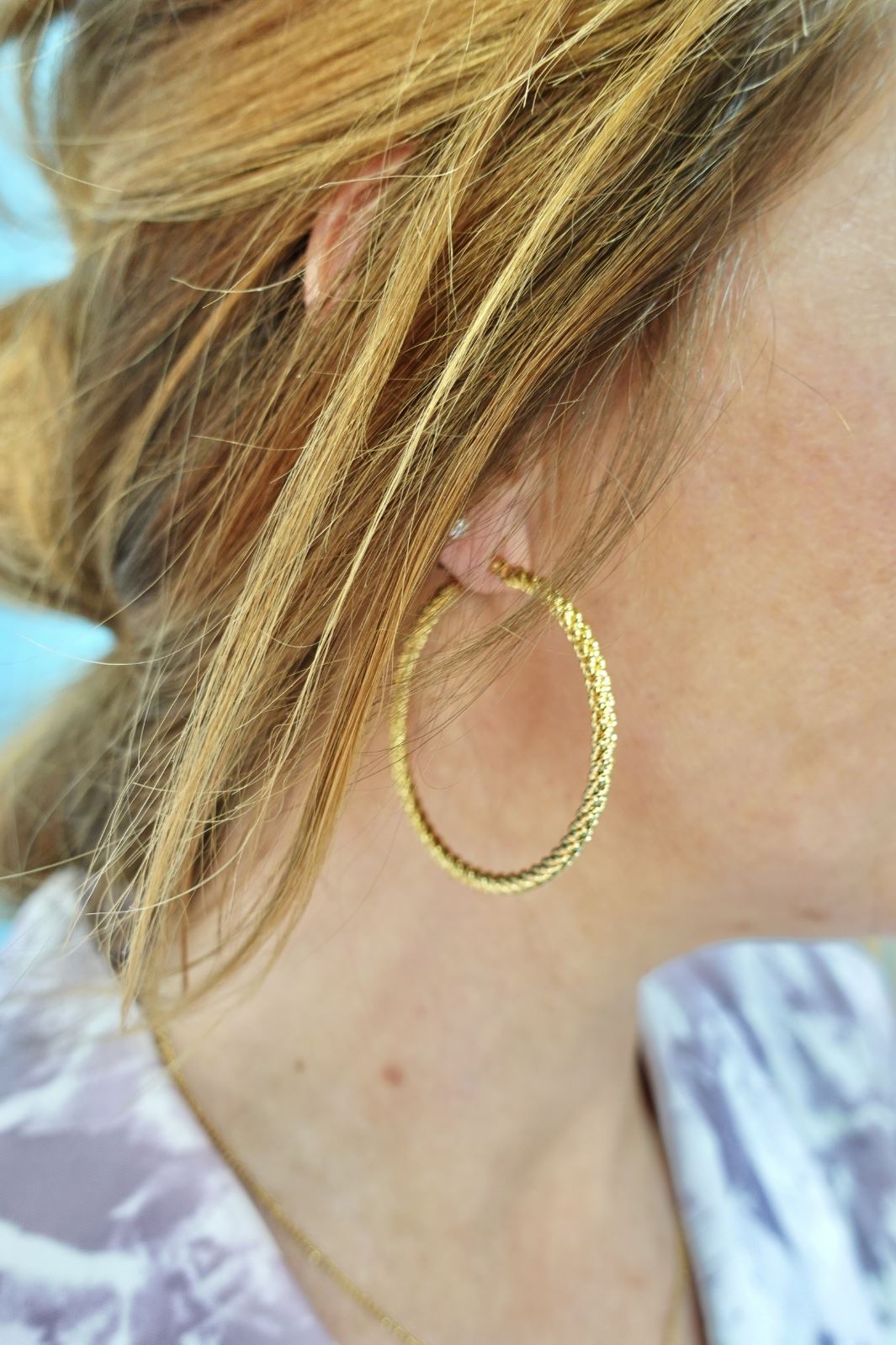 Mellow Moon - Snoede hoops - Forgyldt Rabat