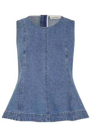 Global Funk - Rihne Peplum-G 74360440 - P85 - Midt Vintage Brushing Online