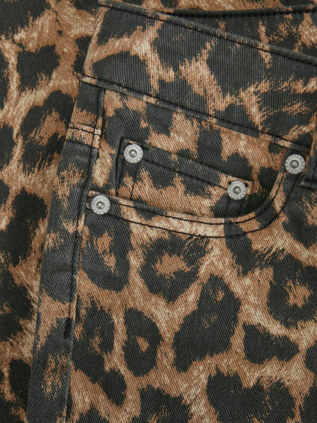 Jjxx - Jxtatiana Leo Slim Stra Pant - 4705752 Cornstalk Leopard