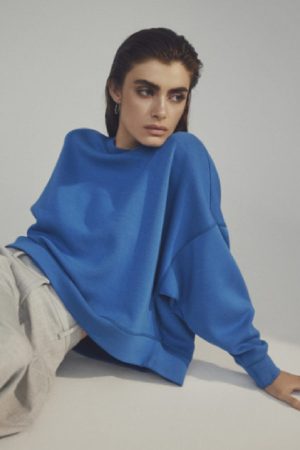 Moss Copenhagen - Mschdalvina Ima Q Sweatshirt - Vallarta Blue