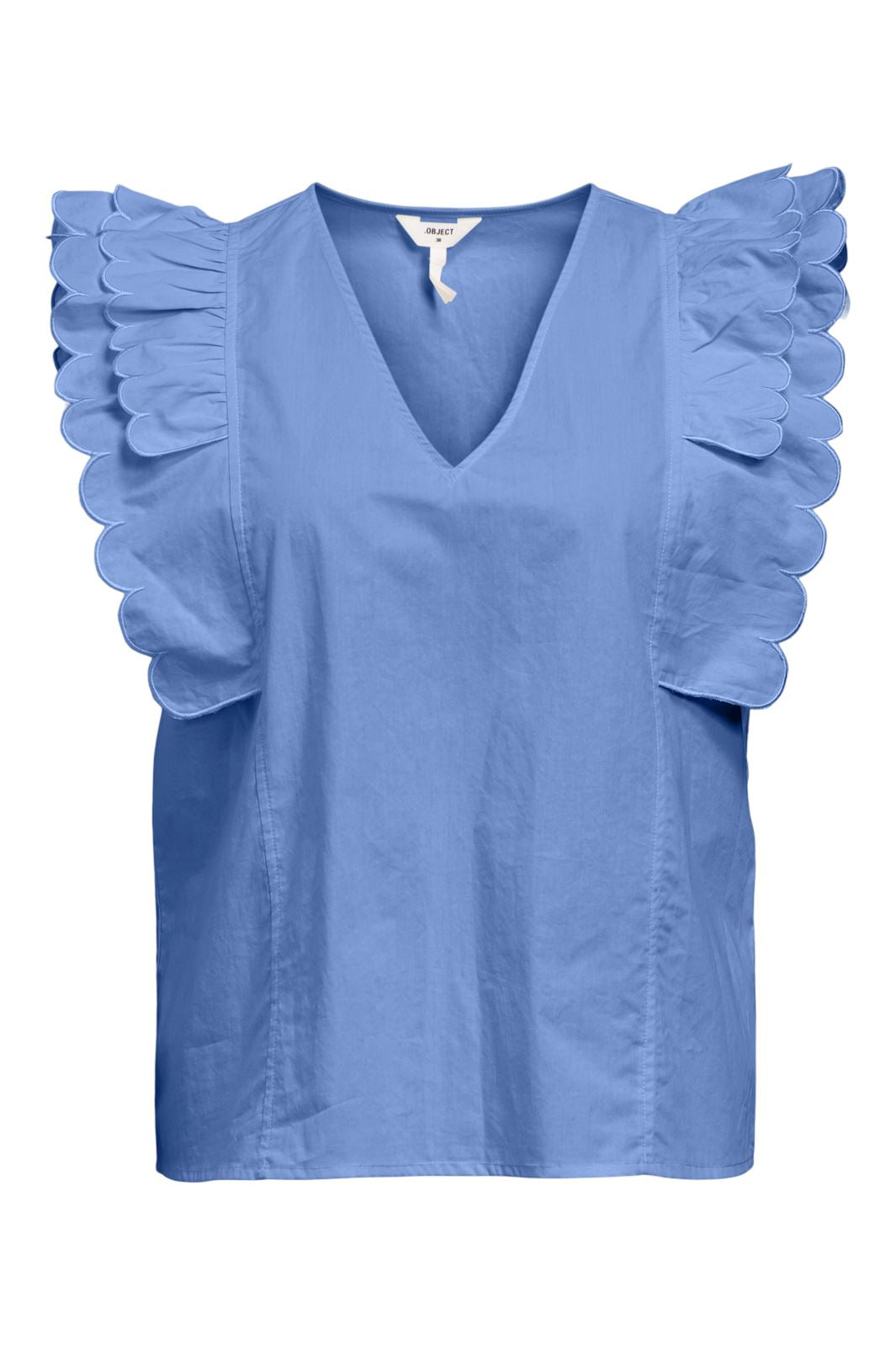 Object - Objhope Papaya Nour S/S Top - 4817331 Cornflower Blue Rabat