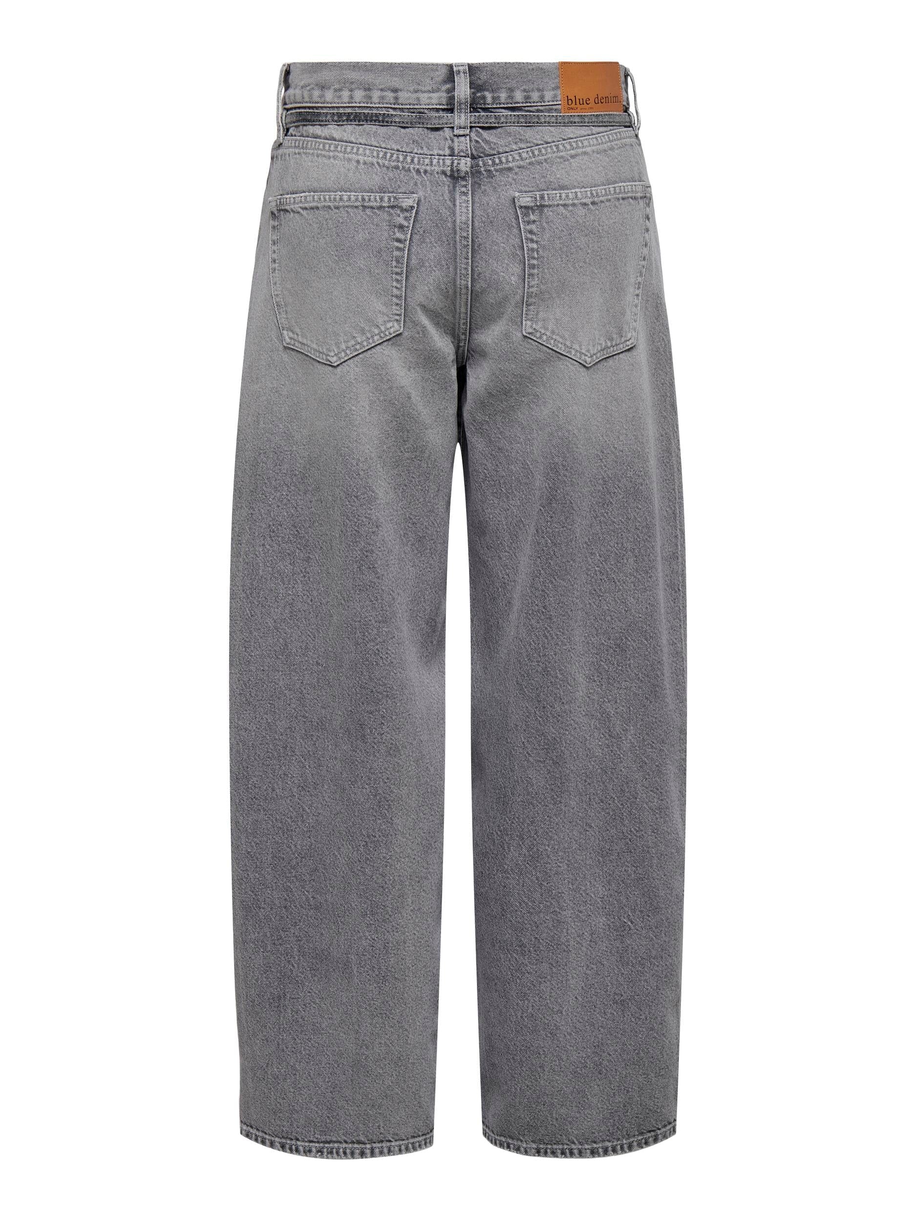 Only - Onlgianna Straight Jeans Dot757 - 4645300 Medium Grey Denim