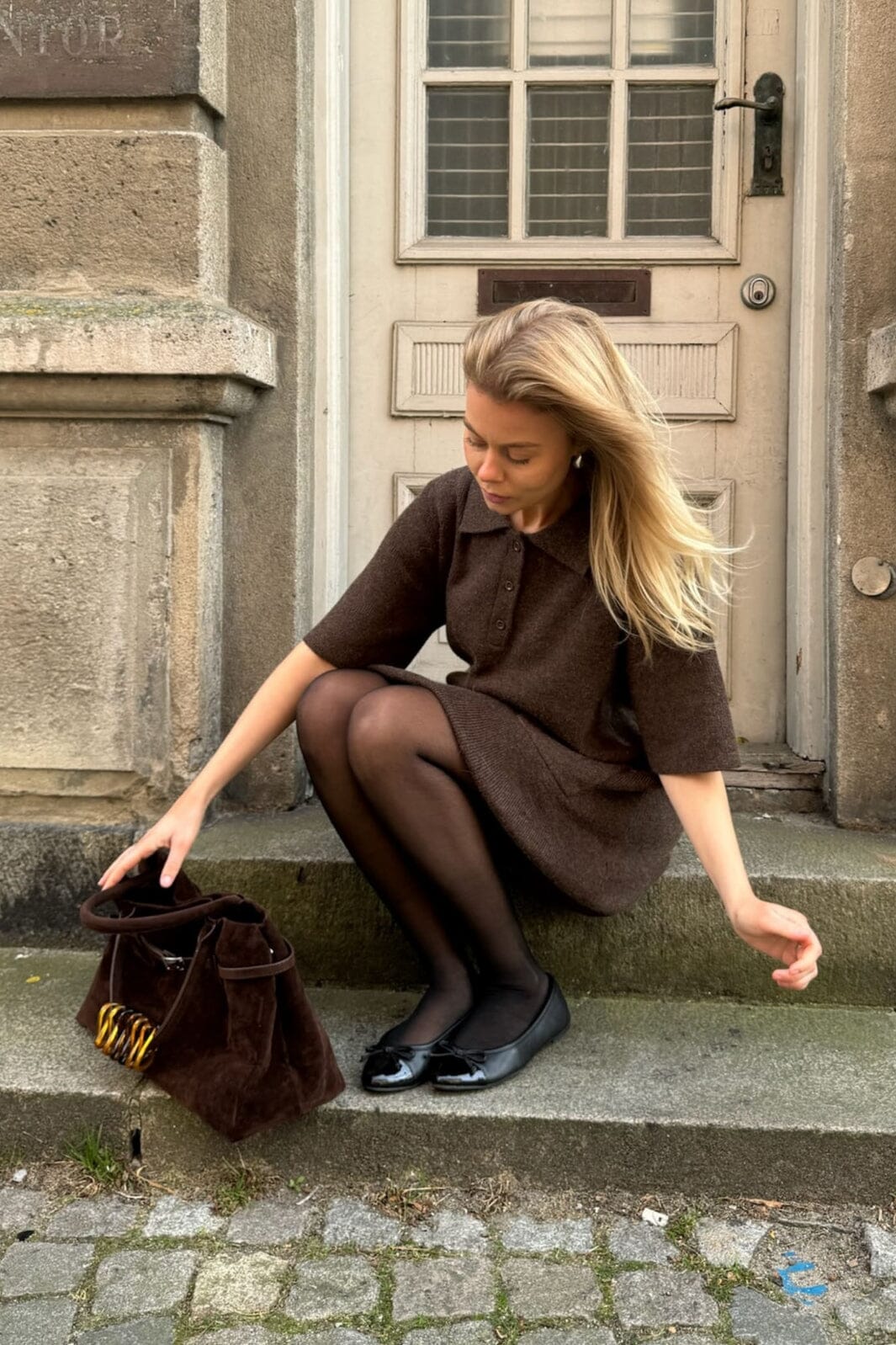 BYIC - Sific Knit Dress H097-3 - Dbrown Dark Brown