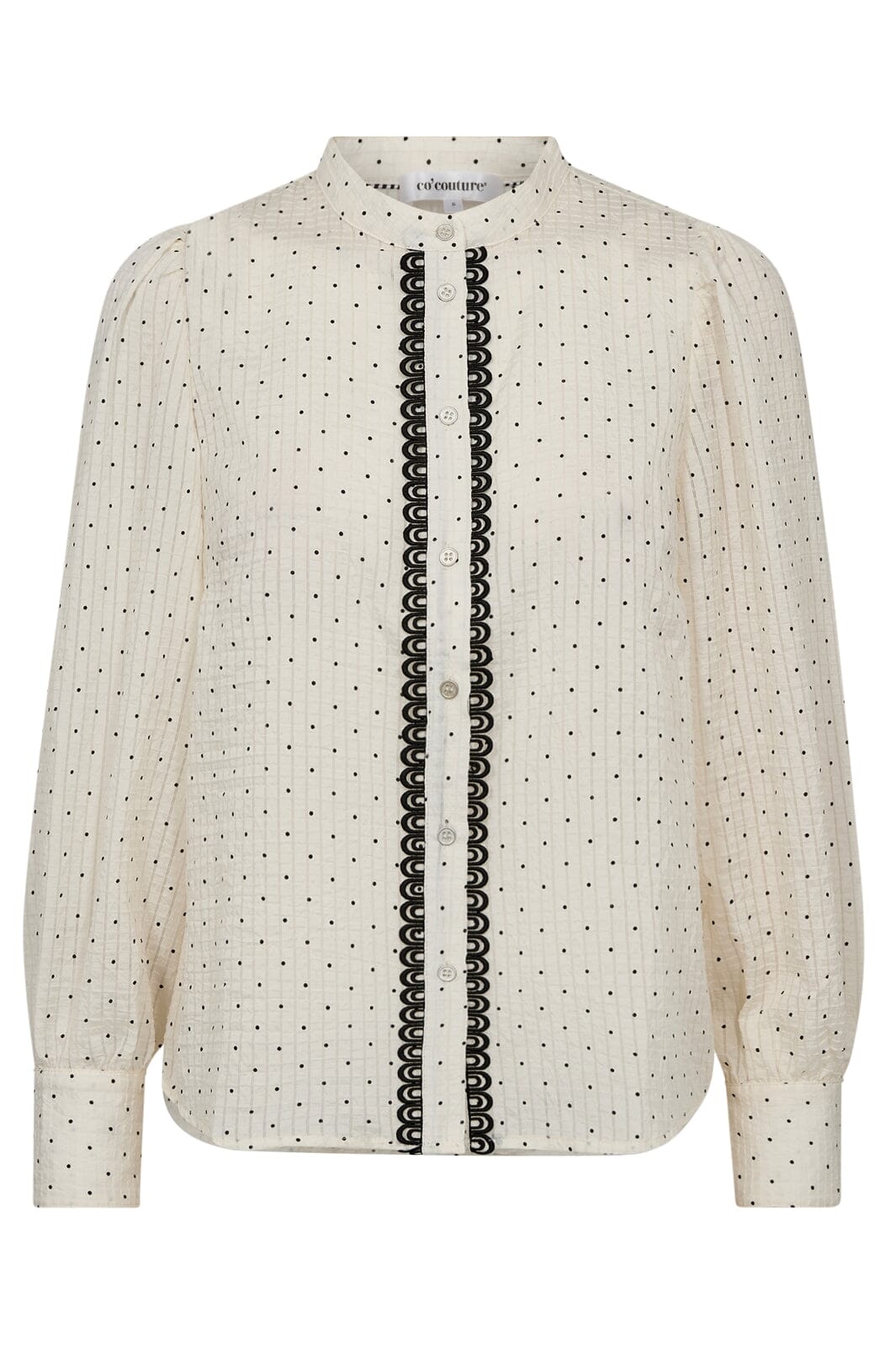 Co´couture - Franciscacc Dot Lace Shirt 35728 - 11 Off White