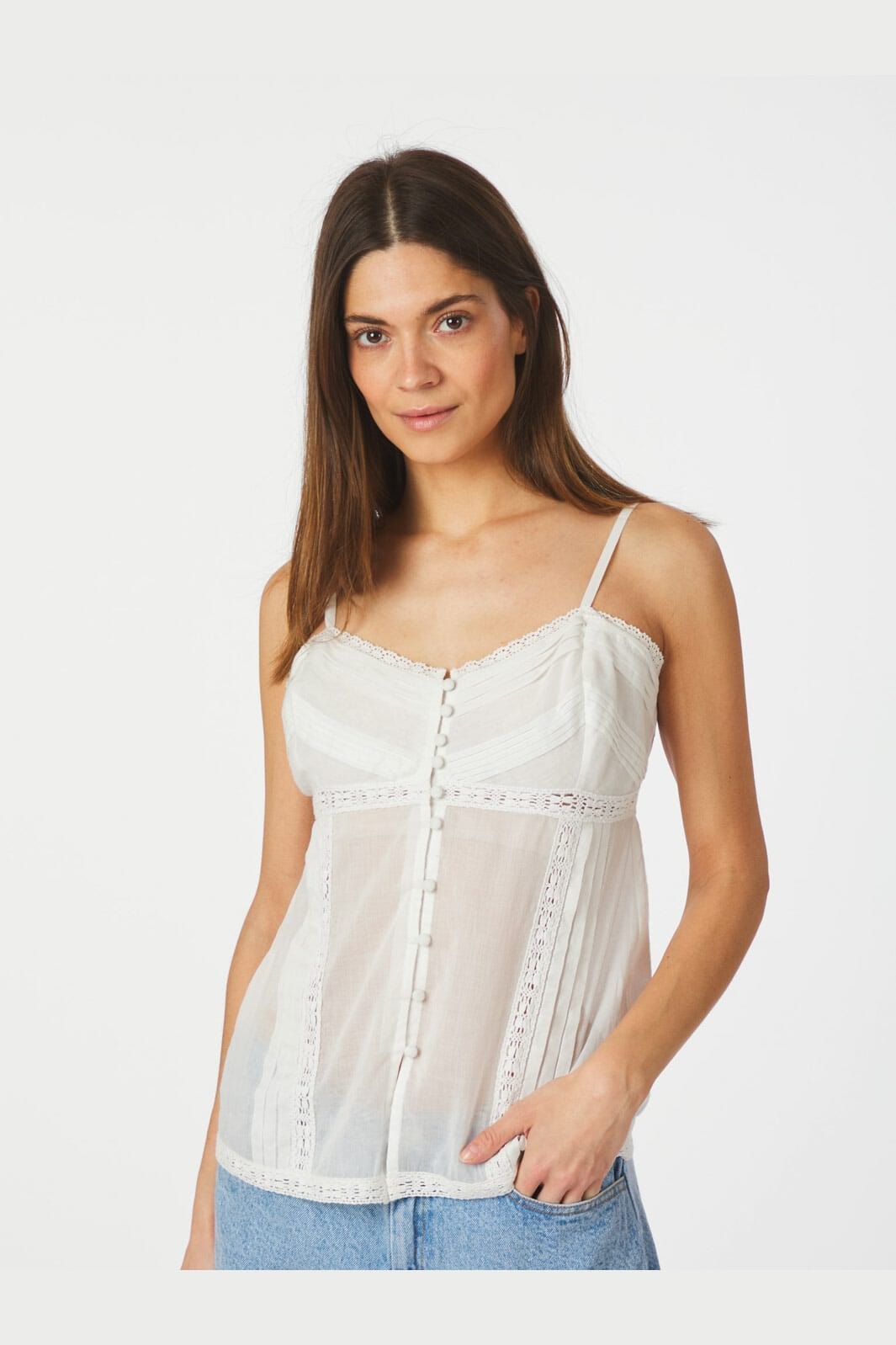 Forudbestilling - Neo Noir - Nimissa S Voile Top 165643 - 120 - White