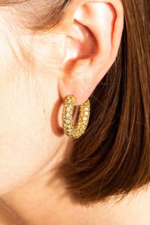 House Of Vincent - Halo Heritage Hoop Earrings - Gilded Rabat