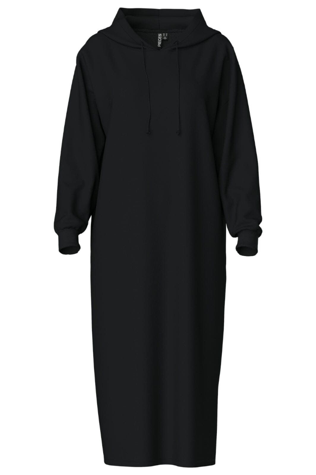 Pieces - Pcchilli Ls Hoodie Midi Dress Cp - 4703014 Black