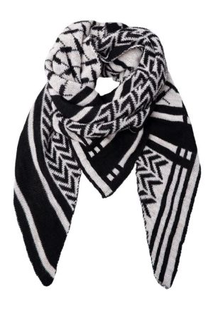 Black Colour - Bcbex Triangle Scarf - Off White Online Hot Salg