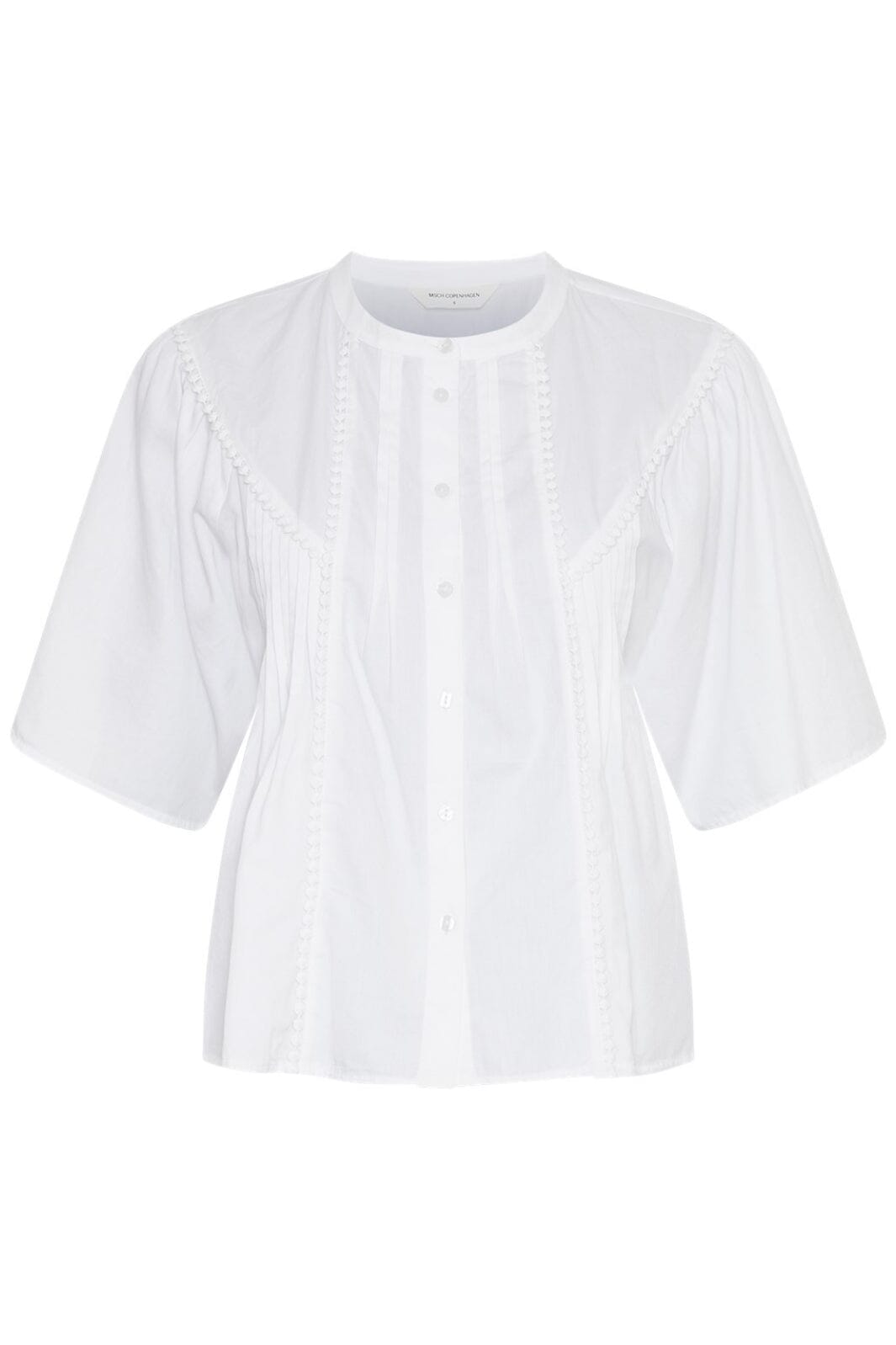 Forudbestilling - Moss Copenhagen - Mschethelyn 2/4 Shirt 19015 - Bright White