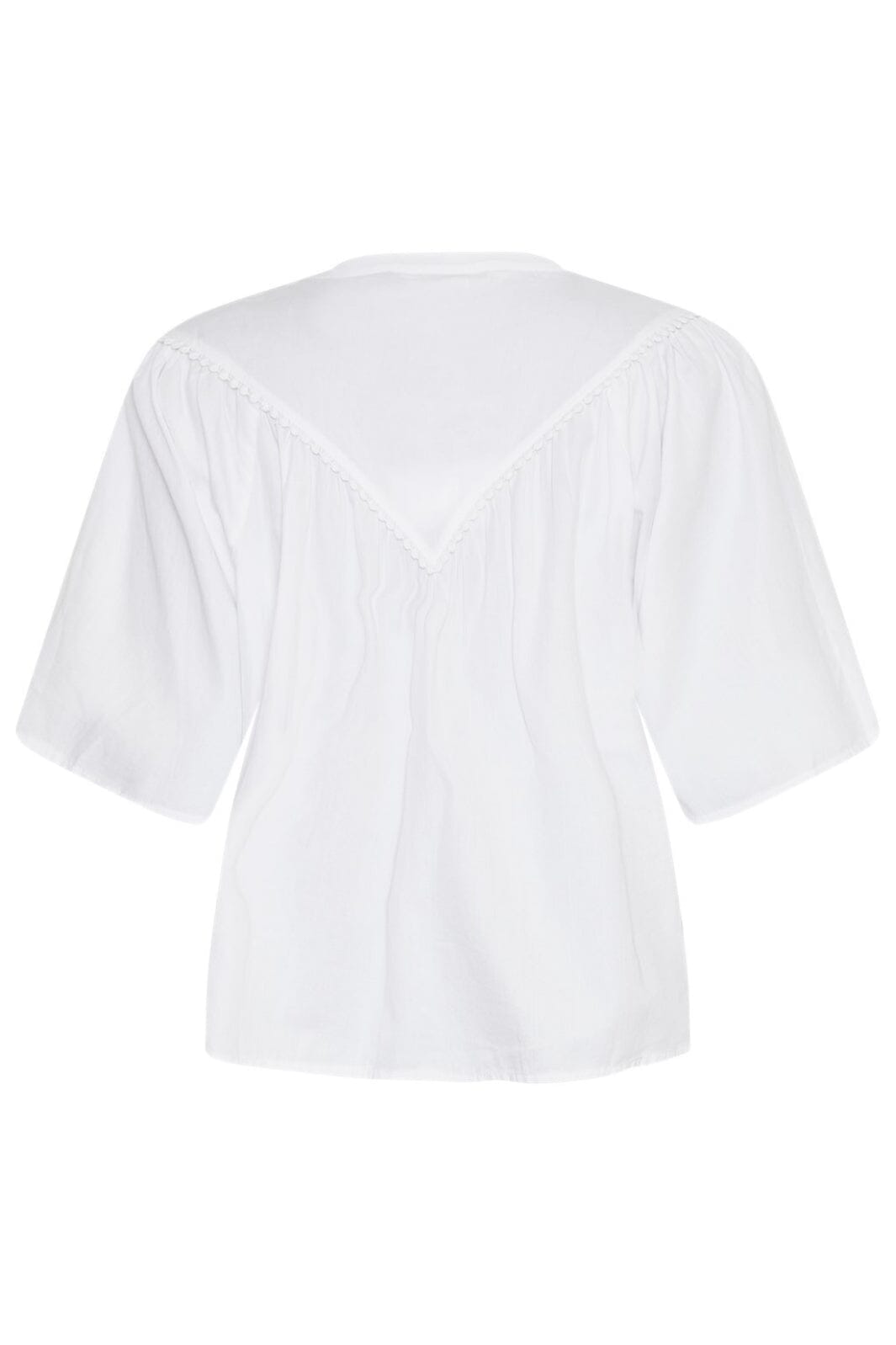 Forudbestilling - Moss Copenhagen - Mschethelyn 2/4 Shirt 19015 - Bright White