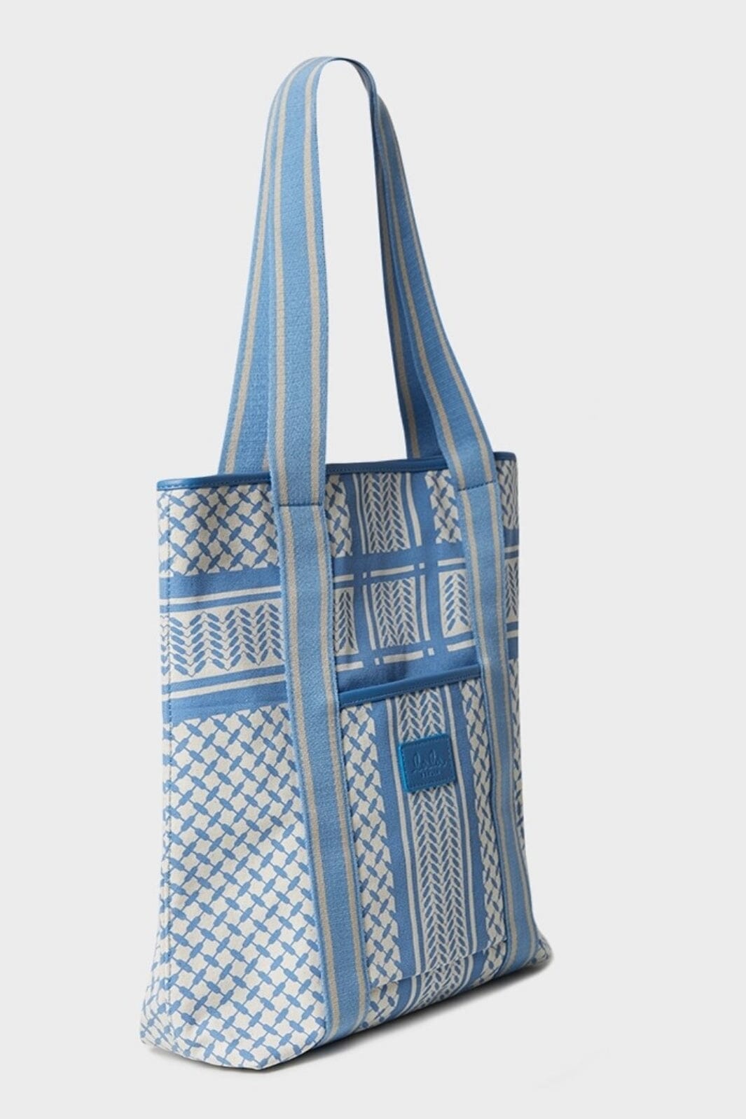 Lala Berlin - Tote Carmela 2.0 10011742 - Heritage Stripe Blue Udsalg