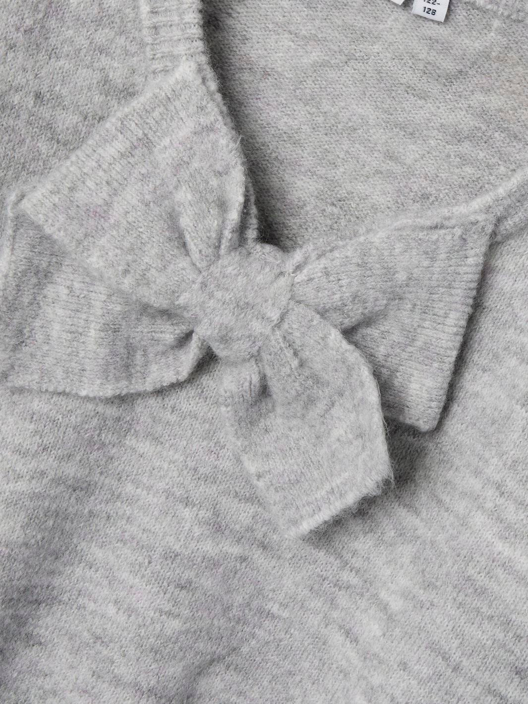Name It - Nkfbetty Ls Knit - 4842391 Light Grey Melange