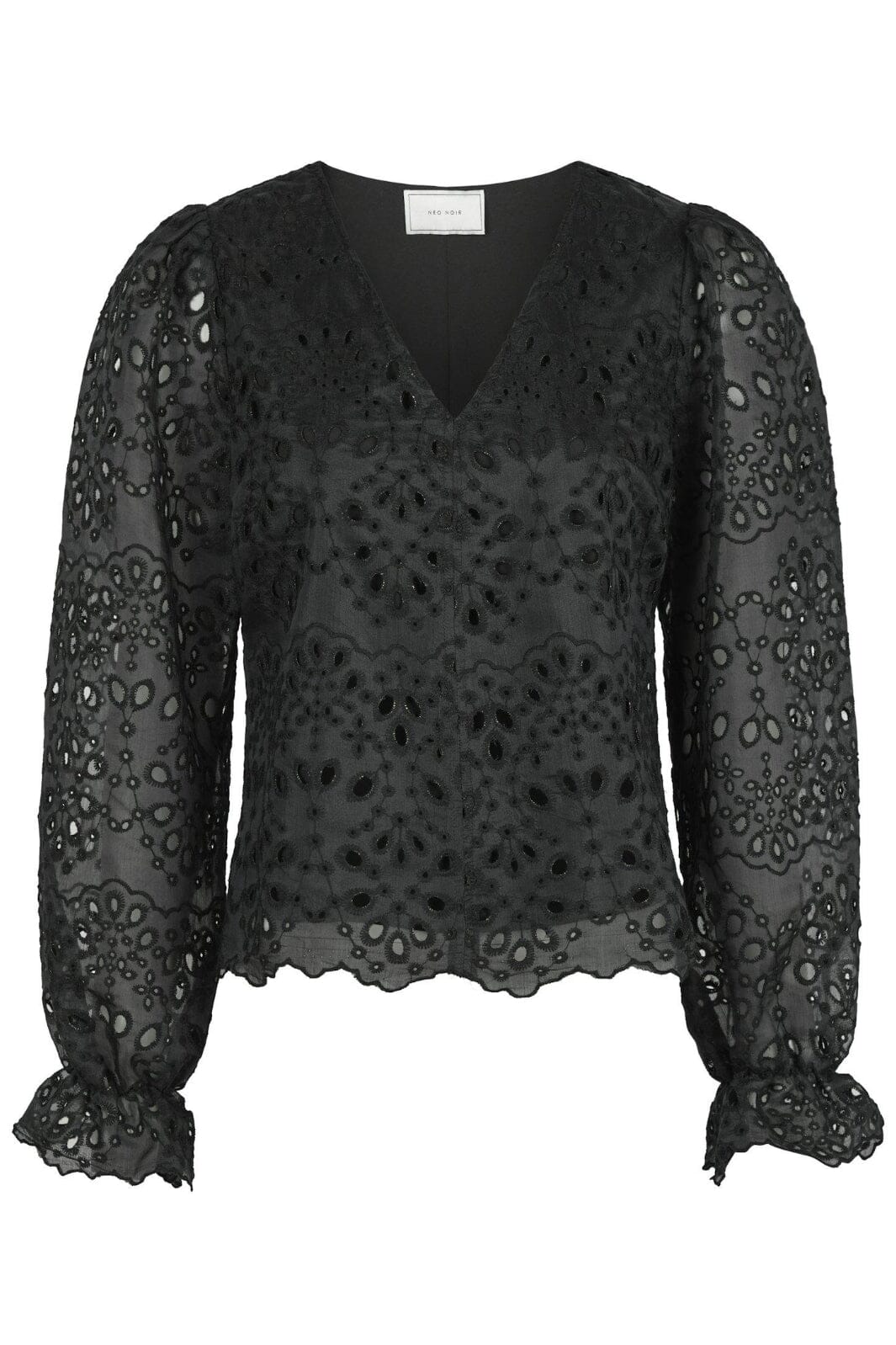 Neo Noir - Candice Embroidery Blouse 163848 - Black