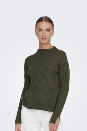Only - Onlfia Katia L/S Rib Pullover Knt - 4110618 Kalamata Online nu