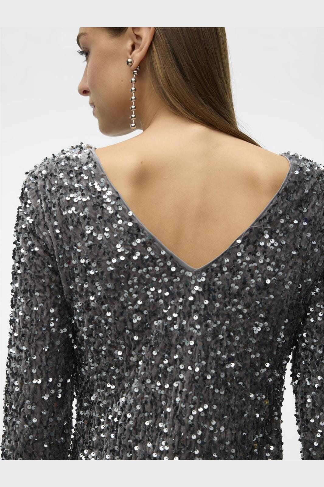 Vero Moda - Vmbella Ls Short 2-Way Dress - 4610626 Griffin Griffin Sequins Online salg