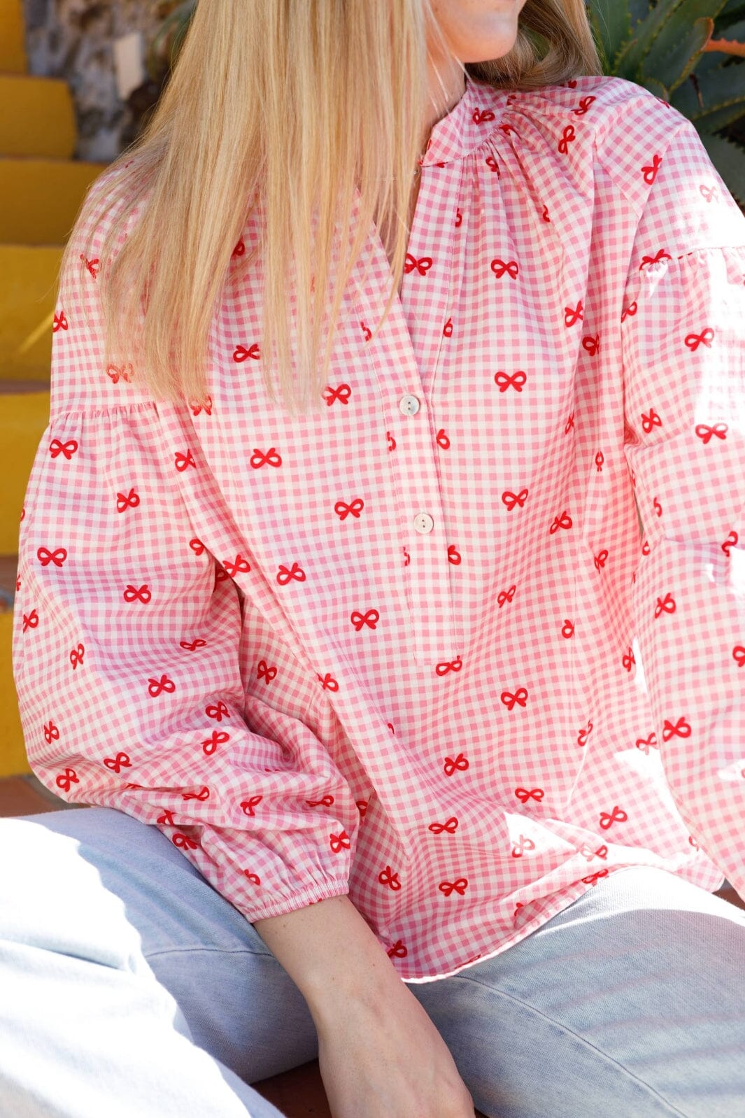 Forudbestilling - Black Colour - Bcwitty Shirt Blouse 40899 - Pink Bow