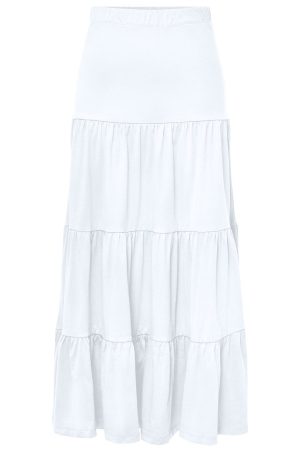 Only - Onlmay Life Maxi Skirt 15226994 - 4797604 - Bright White på udsalg