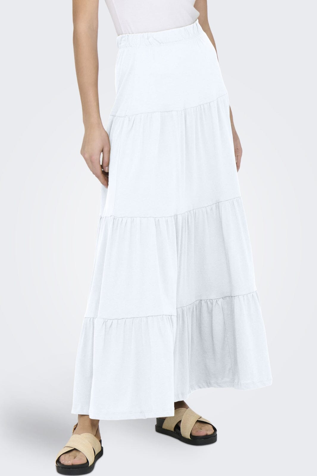 Only - Onlmay Life Maxi Skirt 15226994 - 4797604 - Bright White på udsalg