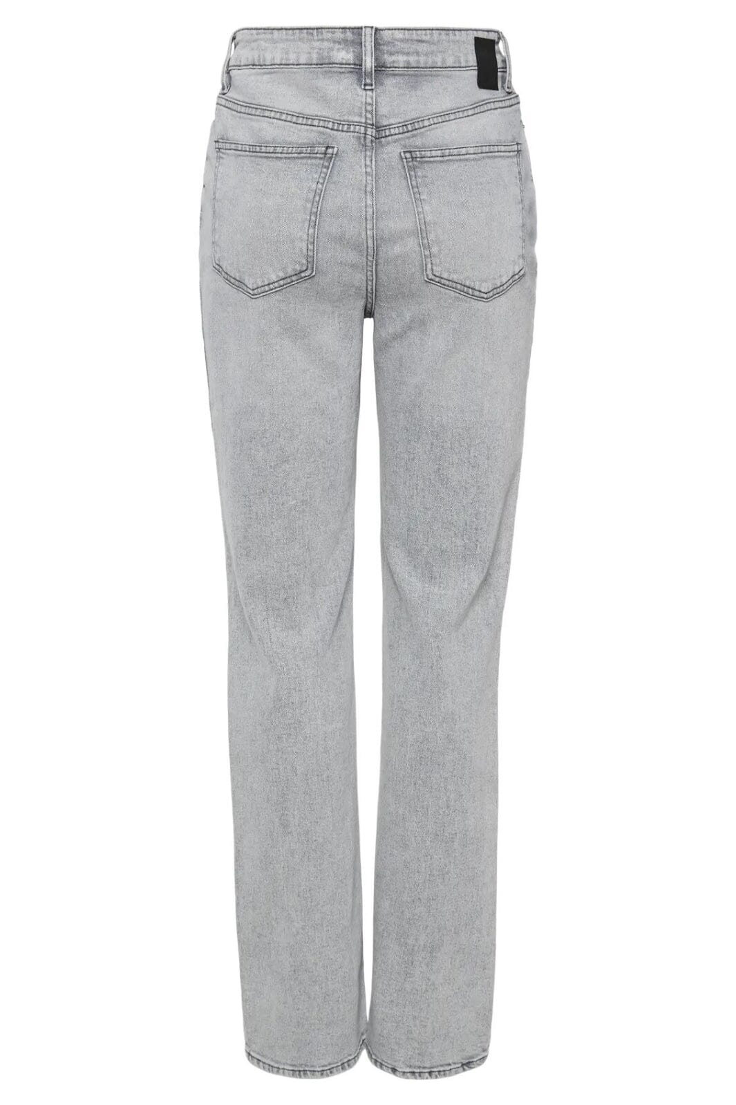 Pieces - Pckelly Straight Jeans Lg - 4645342 Light Grey Denim Hot på udsalg