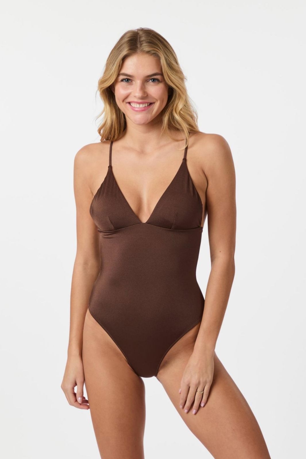 Neo Noir - Skin Shell Swimsuit - Brown