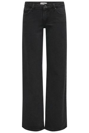 Only - Onljuicy Lw Wide Leg Rea1099 - 4597585 Washed Black Online nu
