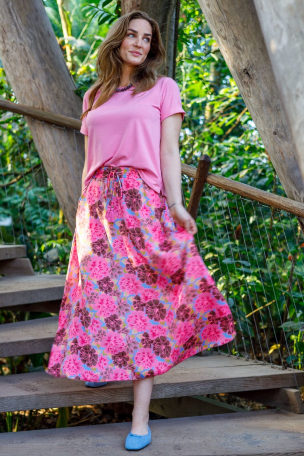 Black Colour - Bcluna Regular Skirt - Blossom Candy