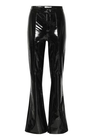 Gestuz - Lakleygz Flared Pants 10909765 - 100017 Black på udsalg