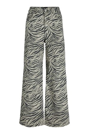 Jjxx - Jxsarah Tokyo Zebra Wide Pant 12276438 - 4757371 - Feather Gray Zebra Online