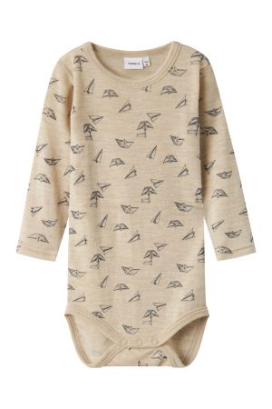 Name It - Nbmwang Wool Rib Ls Body - 4564909 Pure Cashmere Aop Online