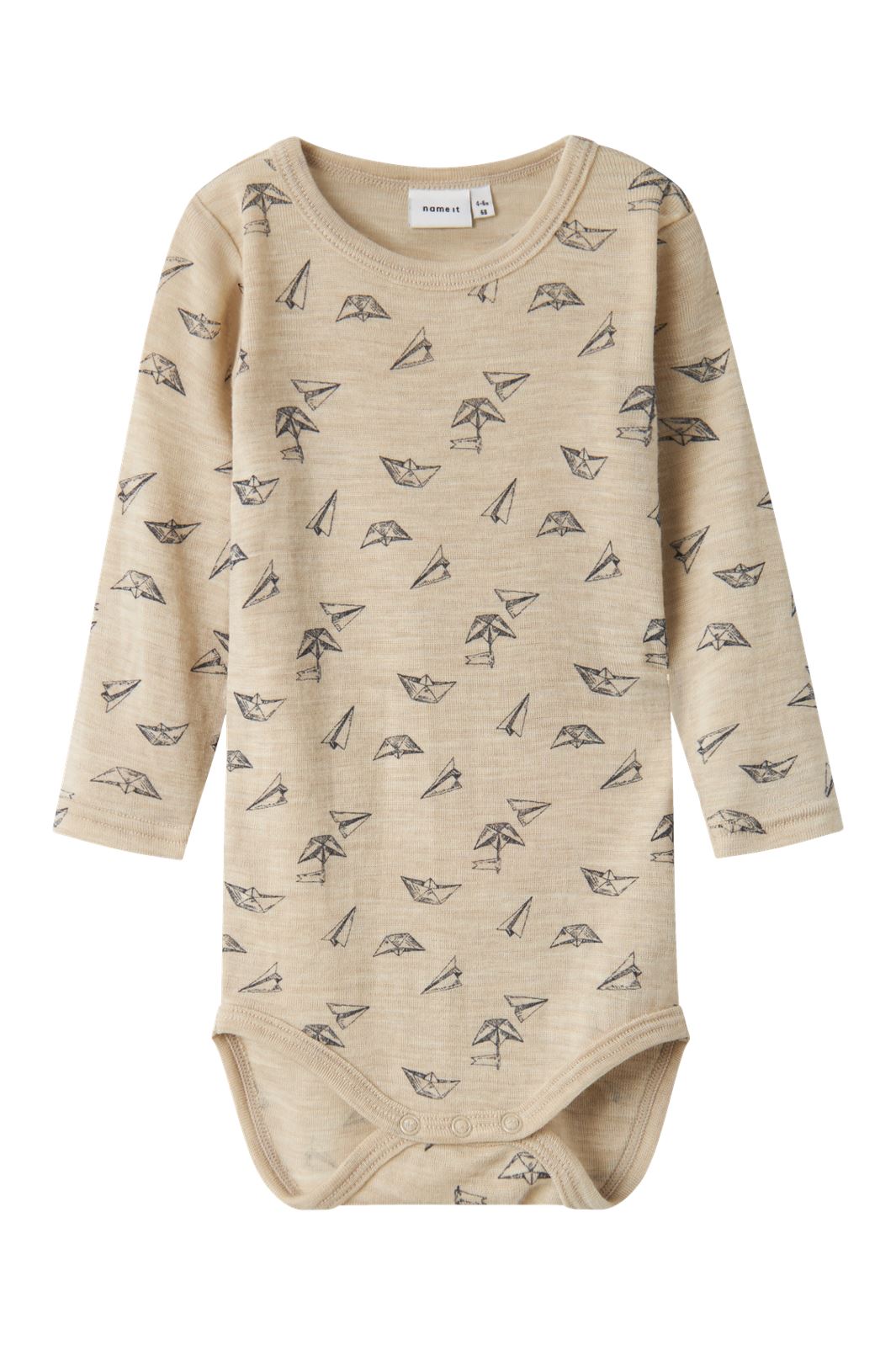 Name It - Nbmwang Wool Rib Ls Body - 4564909 Pure Cashmere Aop Online