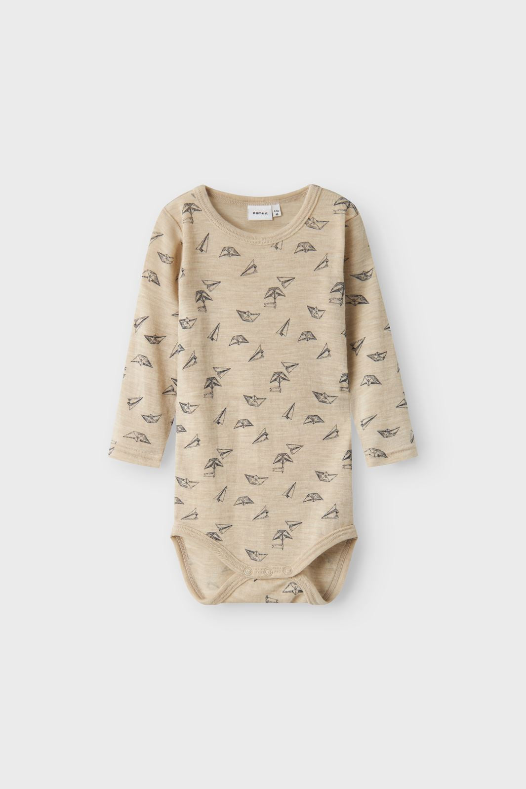Name It - Nbmwang Wool Rib Ls Body - 4564909 Pure Cashmere Aop Online
