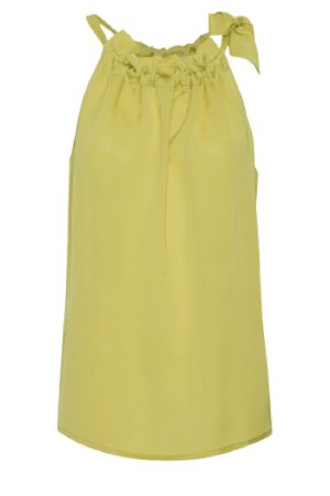 Karmamia - Ruffle Tie Top - Empire Yellow