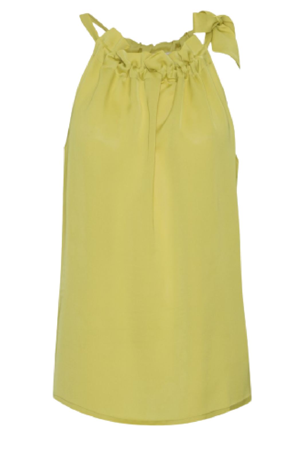 Karmamia - Ruffle Tie Top - Empire Yellow